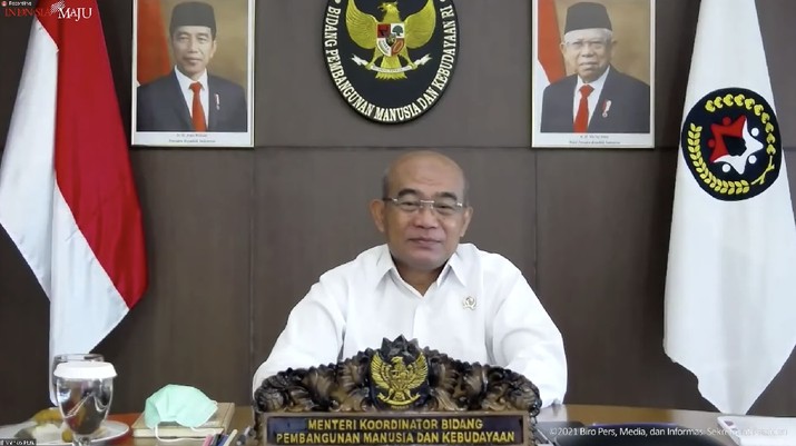 Menteri Koordinator Bidang Pembangunan Manusia dan Kebudayaan (PMK) Muhadjir Effendy (Tangkapan layar Youtube Sekretariat Presiden) Menteri Koordinator Bidang Pembangunan Manusia dan Kebudayaan (PMK) Muhadjir Effendy (Tangkapan layar Youtube Sekretariat Presiden)