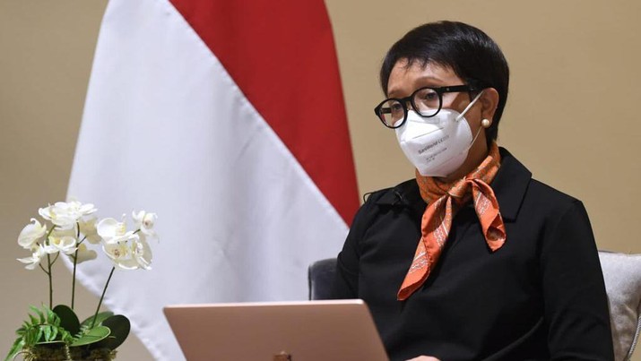 Menteri Luar Negeri (Menlu), Retno Marsudi. (Biro Pers Sekretariat Presiden/ Lukas) Menteri Luar Negeri (Menlu), Retno Marsudi. (Biro Pers Sekretariat Presiden/ Lukas)
