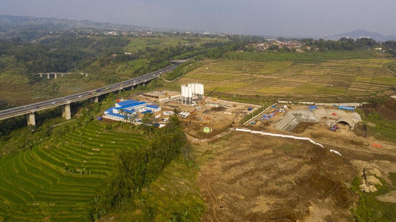 Proyek Pembangunan Kereta Api Cepat Jakarta-Bandung. (Dok: KCIC)