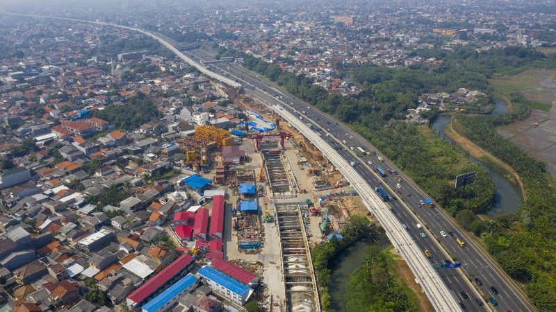Proyek Pembangunan Kereta Api Cepat Jakarta-Bandung. (Dok: KCIC)