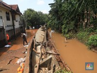 Potret Banjir Kepung Perumahan Bumi Nasio Indah Bekasi