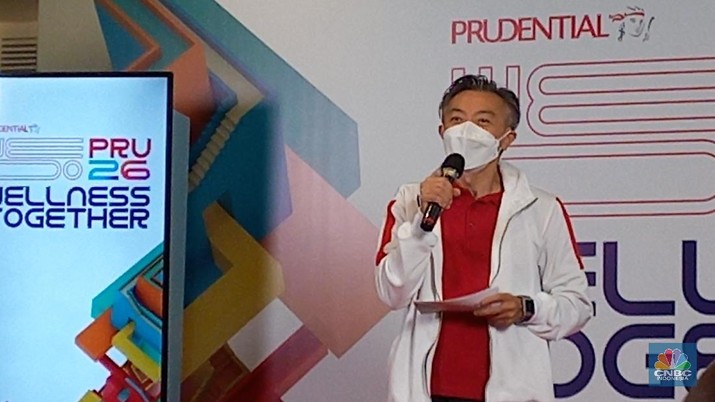 Perayaan ulang tahun Prudential Indonesia ke-26 dengan tema 'We DO Wellness Together' Perayaan ulang tahun Prudential Indonesia ke-26 dengan tema 'We DO Wellness Together'. (CNBC Indonesia/Khoirul Anam)