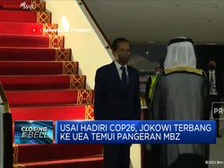 Usai Hadiri COP26, Jokowi Terbang  ke UEA Temui Pangeran MBZ