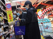 Panic Buying! Potret Warga China Serbu Supermarket di Beijing