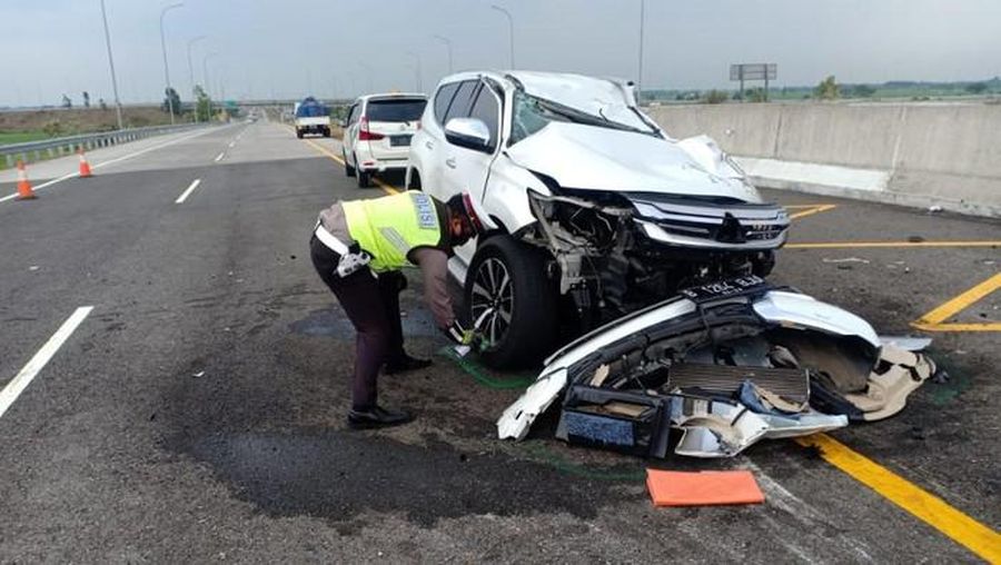 Kecelakaan Mobil Vanessa Angel (Dok. Ditlantas Polda Jatim)