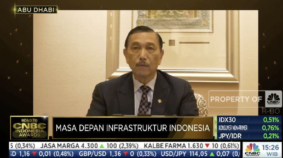 Menteri Koordinator Bidang Kemaritiman dan Investasi (Menko Marves) Luhut Binsar Pandjaitan