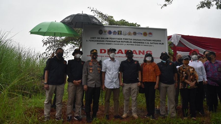 Penyitaan aset jaminan PT Timor Putera Nasional (TPN). (Dok. Satgas BLBI)