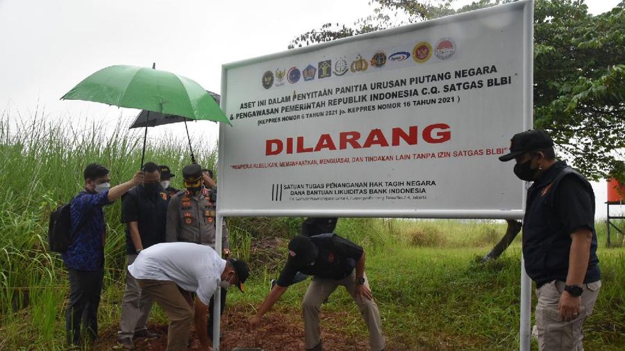 Penyitaan aset jaminan PT Timor Putera Nasional (TPN). (Dok. Satgas BLBI)