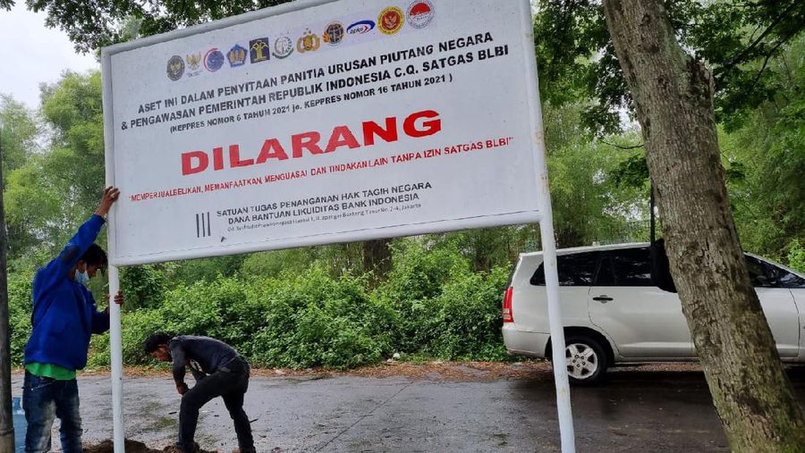 Penyitaan aset jaminan PT Timor Putera Nasional (TPN). (Dok. Satgas BLBI)