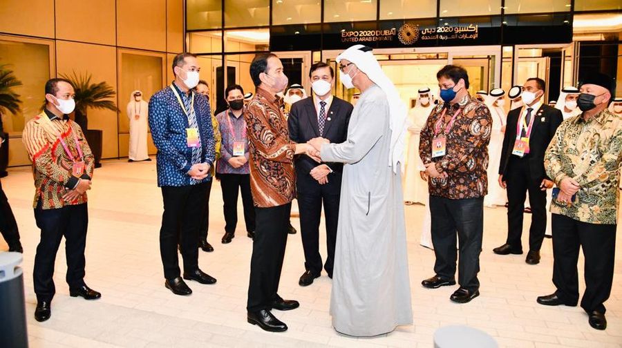 Presiden Joko Widodo berkunjung ke Dubai Expo pada Kamis, 4 November 2021. (Biro Pers Sekretariat Presiden/Laily Rachev)