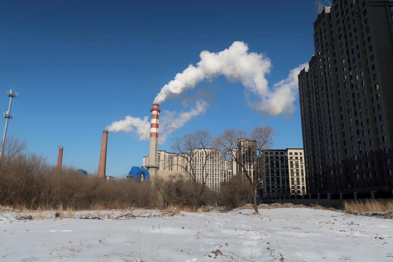 Polusi udara di China. REUTERS/THOMAS PETER
