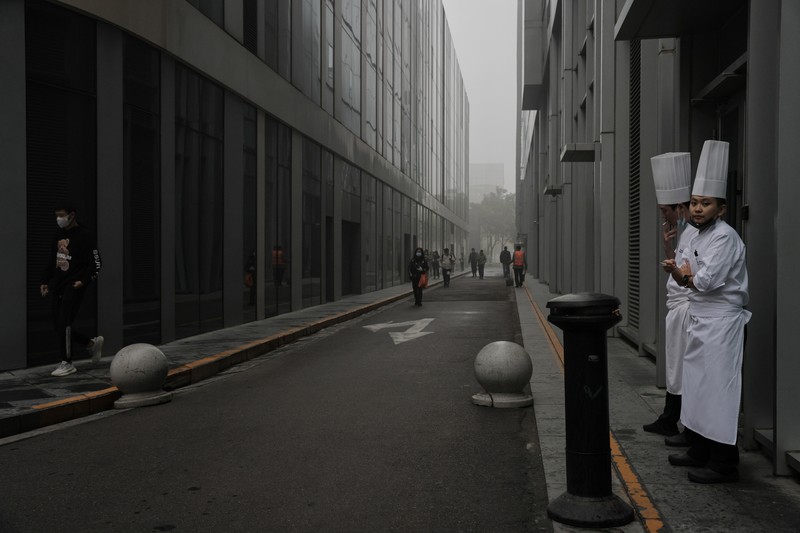 Polusi udara di China. REUTERS/THOMAS PETER