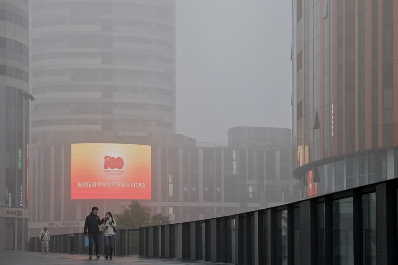 Polusi udara di China. REUTERS/THOMAS PETER