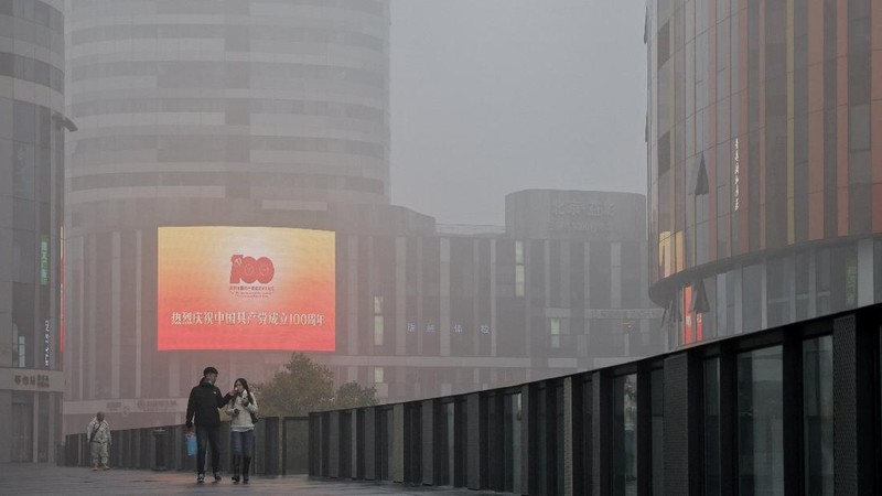 Polusi udara di China. REUTERS/THOMAS PETER
