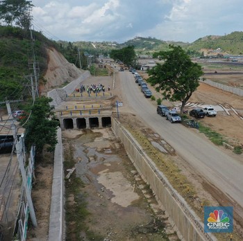 Intip Progres Drainase Pengamanan Banjir Sirkuit Mandalika