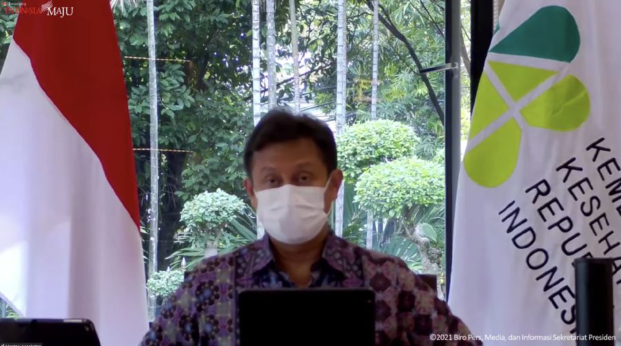 Keterangan Pers Menteri terkait Hasil Rapat Terbatas Evaluasi PPKM, Jakarta, (8/11/2021). (Tangkapan layar Setpres RI).