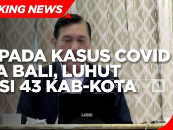 Waspada Lonjakan Covid-19 Jawa Bali, Luhut Awasi 43 Kab/Kota