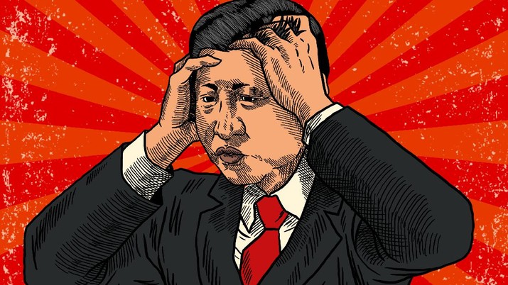Infografis/ Xi Junping lagi Pening, 6 Krisis Serang China Bersamaan/Aristya Rahadian