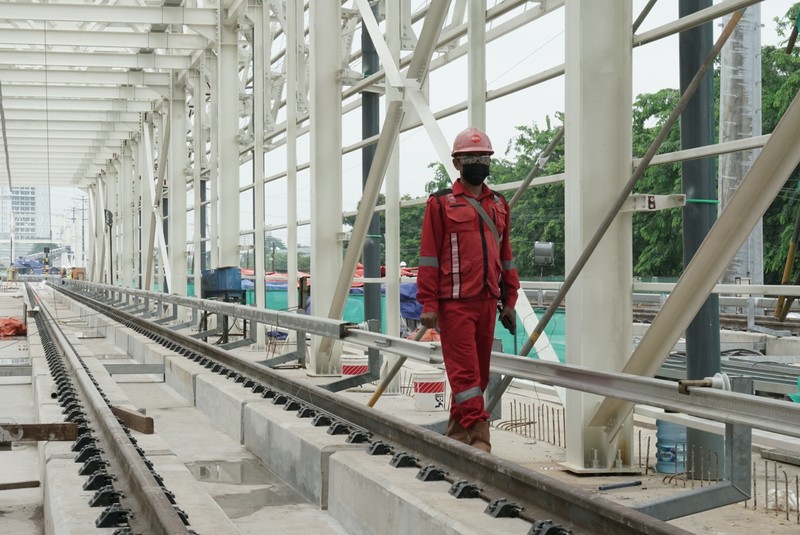 Kunjungan ke Depo LRT Jabodebek. (Dok: Bank Mandiri) Kunjungan ke Depo LRT Jabodebek. (Dok: Bank Mandiri)