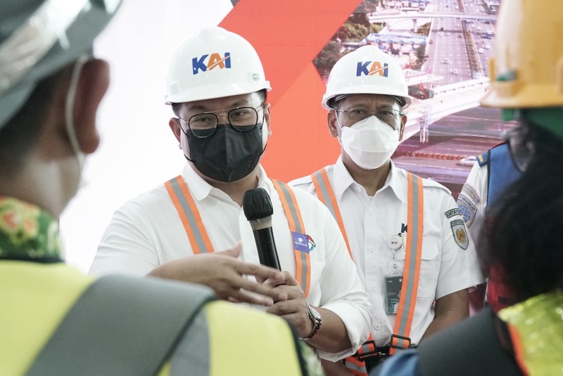 Kunjungan ke Depo LRT Jabodebek. (Dok: Bank Mandiri) Kunjungan ke Depo LRT Jabodebek. (Dok: Bank Mandiri)