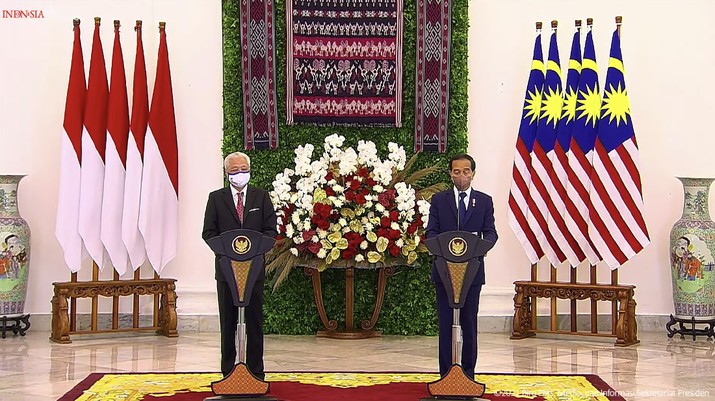 Penyambutan Resmi Perdana Menteri Malaysia, Istana Kepresidenan Bogor, 10 November 2021 (Dok: Youtube Setpres RI)