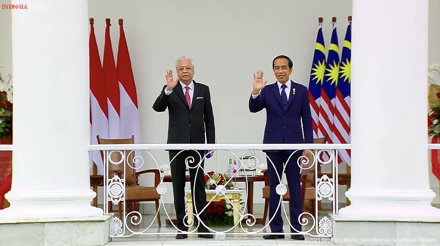 Penyambutan Resmi Perdana Menteri Malaysia, Istana Kepresidenan Bogor, 10 November 2021 (Dok: Youtube Setpres RI)