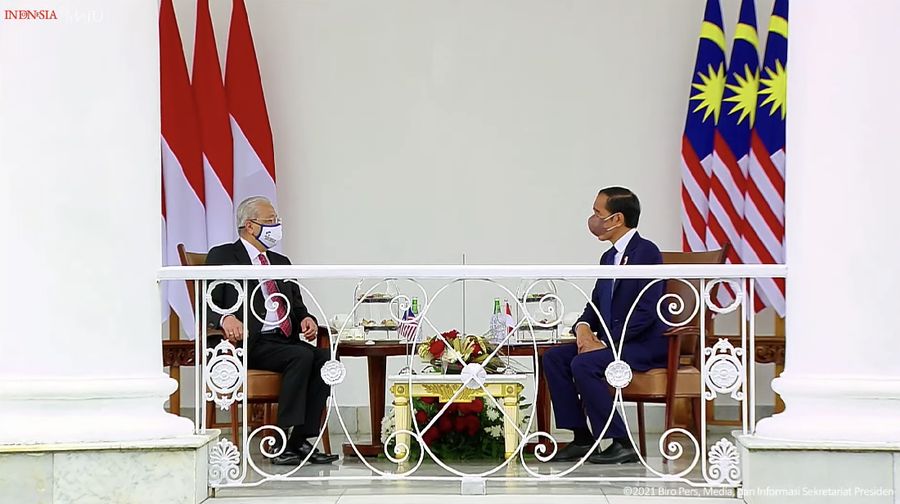Penyambutan Resmi Perdana Menteri Malaysia, Istana Kepresidenan Bogor, 10 November 2021 (Dok: Youtube Setpres RI)