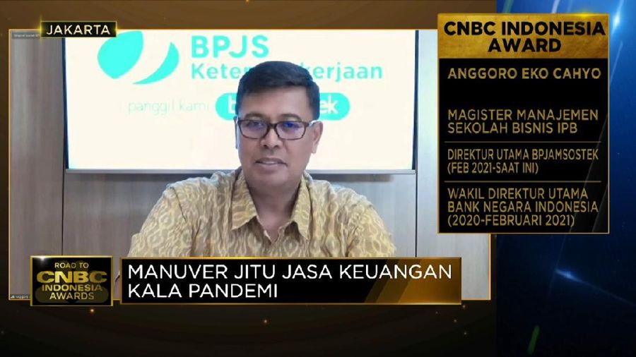 Anggoro Eko Cahyo dalam acara CNBC Indonesia Award