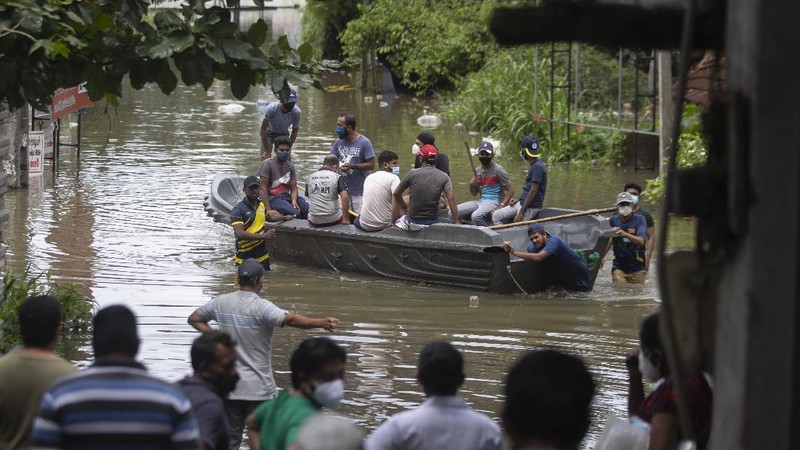 Banjir di Sri Lanka. (REUTERS/INDUNIL USGODA ARACHCHI)