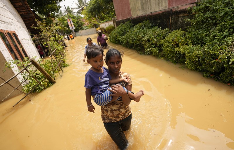 Banjir di Sri Lanka. (REUTERS/INDUNIL USGODA ARACHCHI)