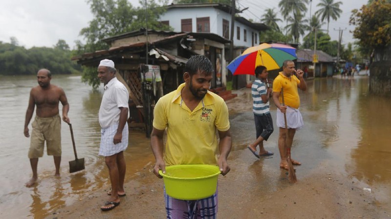 Banjir di Sri Lanka. (REUTERS/INDUNIL USGODA ARACHCHI)