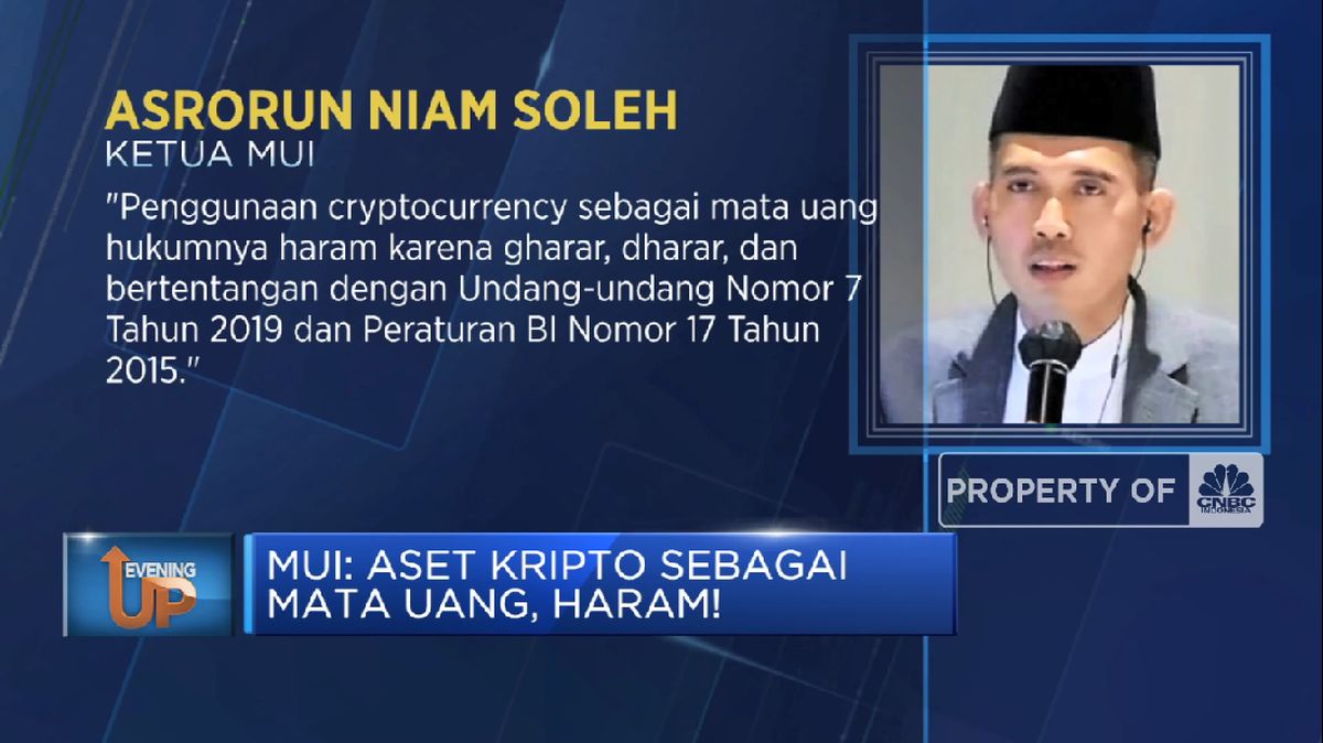 MUI: Aset Kripto Sebagai Mata Uang, Haram!