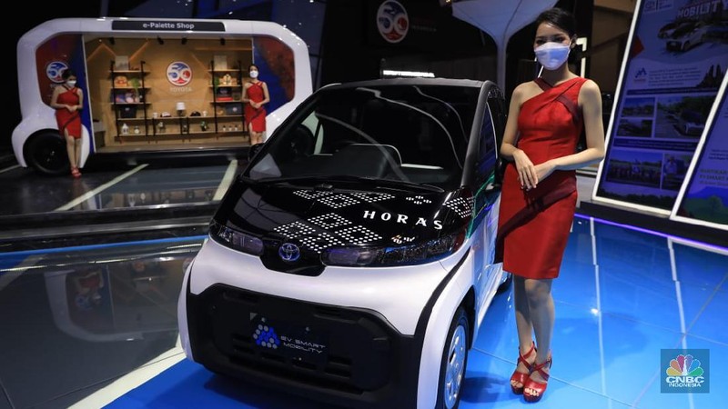 Lexus LF-30 Electrified di pamerkan di booth GIIAS 2021, Tangerang, Banten, Kamis, (11/11/2021). (CNBC Indonesia/Muhammad Sabki)