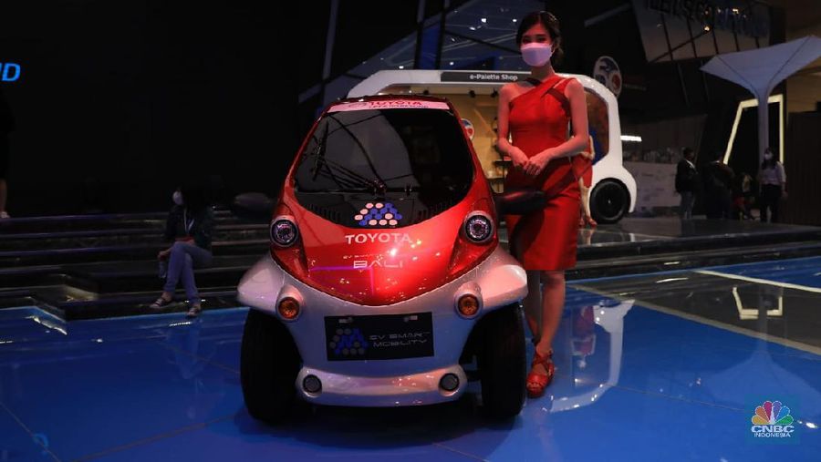 Lexus LF-30 Electrified di pamerkan di booth GIIAS 2021, Tangerang, Banten, Kamis, (11/11/2021). (CNBC Indonesia/Muhammad Sabki)
