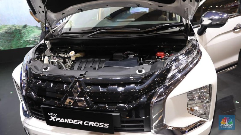 New Xpander di acara GIIAS 2021. (CNBC Indonesia/Muhammad Sabki)