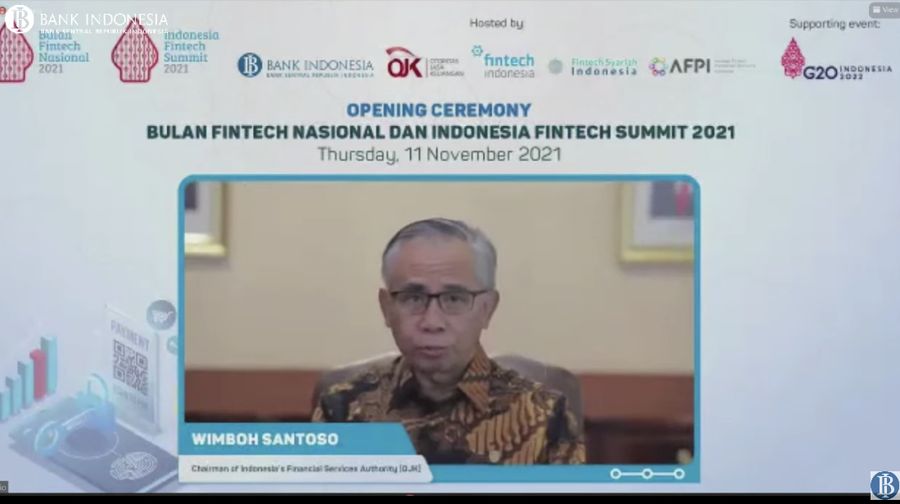 Pembukaan Bulan Fintech Nasional & Grand Launching Cekfintech.id. (Tangkapan layar youtube Bank Indonesia)