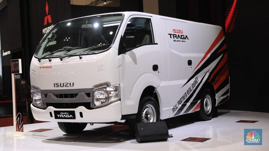 Traga Blindvan di acara GIIAS 2021 (CNBC Indonesia/Muhammad Sabki)