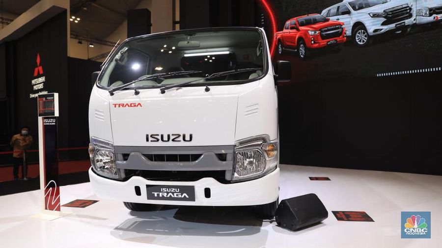 Traga Blindvan di acara GIIAS 2021 (CNBC Indonesia/Muhammad Sabki)