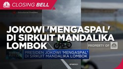 Presiden Jokowi 'Mengaspal' di Sirkuit Mandalika Lombok