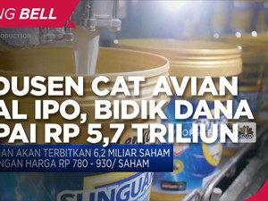 Produsen Cat Avian Bakal IPO, Bidik Dana Sampai Rp 5,7 T