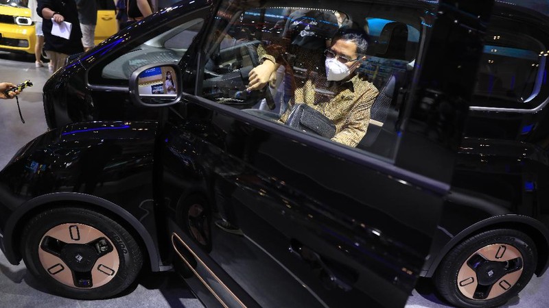 Wuling EV  (CNBC Indonesia/Muhammad Sabki)