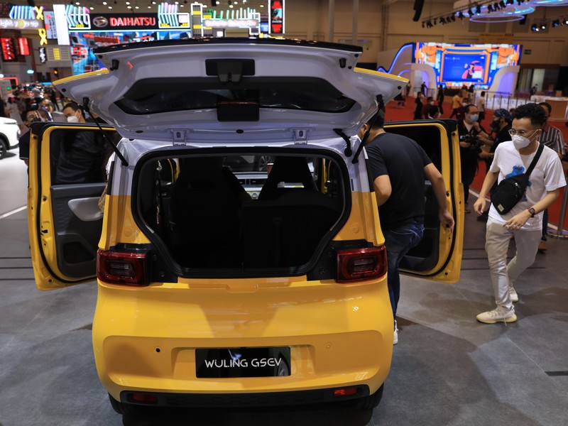 Wuling EV  (CNBC Indonesia/Muhammad Sabki)