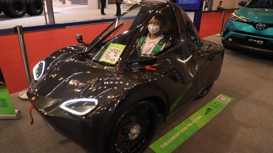 Mobil Konsep di GIIAS 2021, Lexus LF-30 Electrified concept (CNBC Indonesia/Muhammad Sabki)