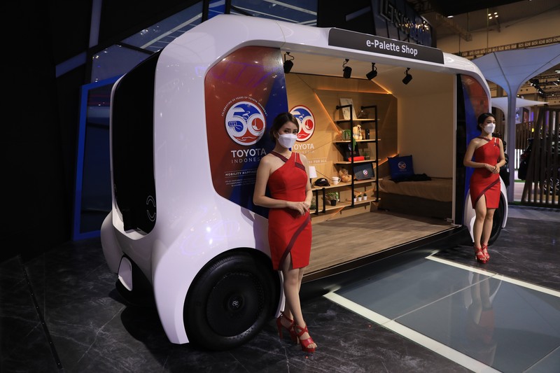 Mobil Konsep di GIIAS 2021, Lexus LF-30 Electrified concept (CNBC Indonesia/Muhammad Sabki)