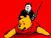 Heboh Pameran Gambar Xi Jinping-Winnie The Pooh, China Murka!