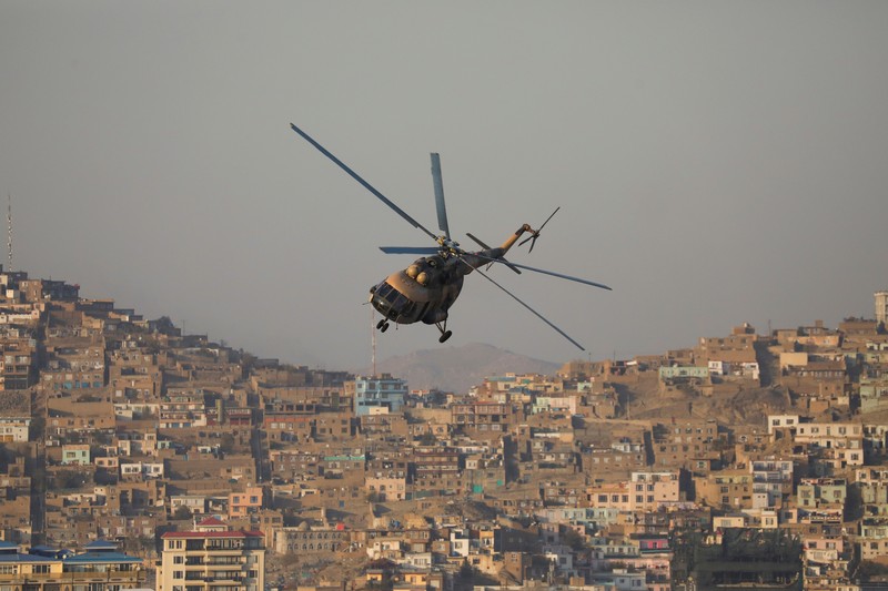 AFGHANISTAN-CONFLICT/MILITARY A general view of Taliban military parade in Kabul, Afghanistan November 14, 2021. REUTERS/Ali Khara NO RESALES. NO ARCHIVES