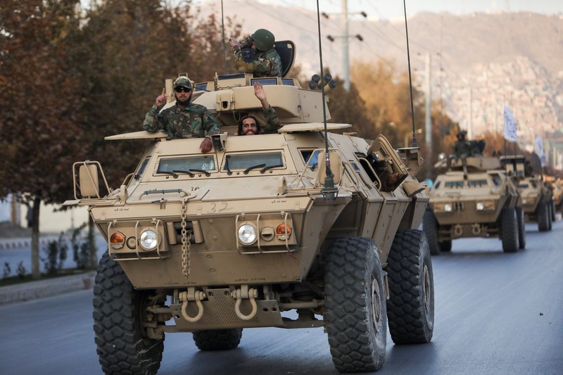 AFGHANISTAN-CONFLICT/MILITARY A general view of Taliban military parade in Kabul, Afghanistan November 14, 2021. REUTERS/Ali Khara NO RESALES. NO ARCHIVES