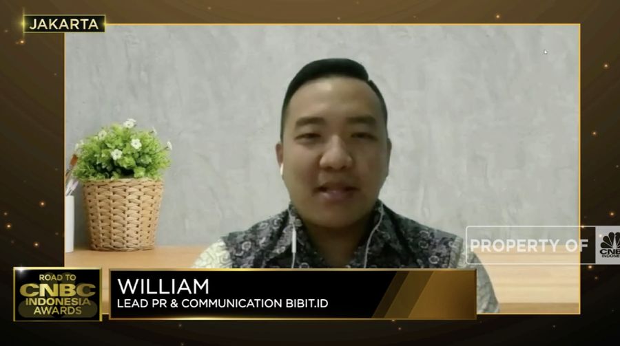 Lead PR & Communication Bibit.id, William (CNBC Indonesia TV)