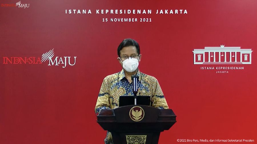 Menteri Kesehatan Budi Gunadi Sadikin (Tangkapan Layar Youtube Sekretariat Presiden)