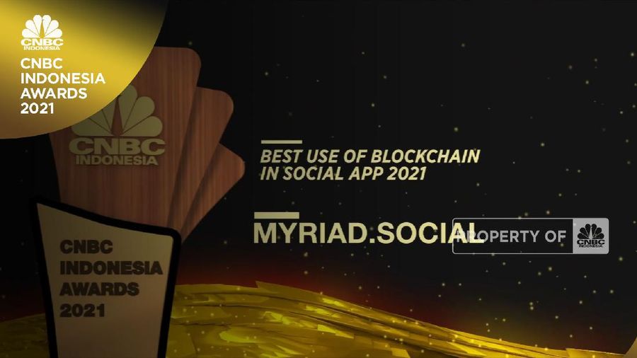 Myriad.Social Raih Best Use of Blockchain In Social App 2021